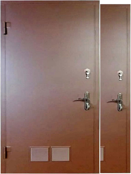 металлическая дверь в котельную топочную